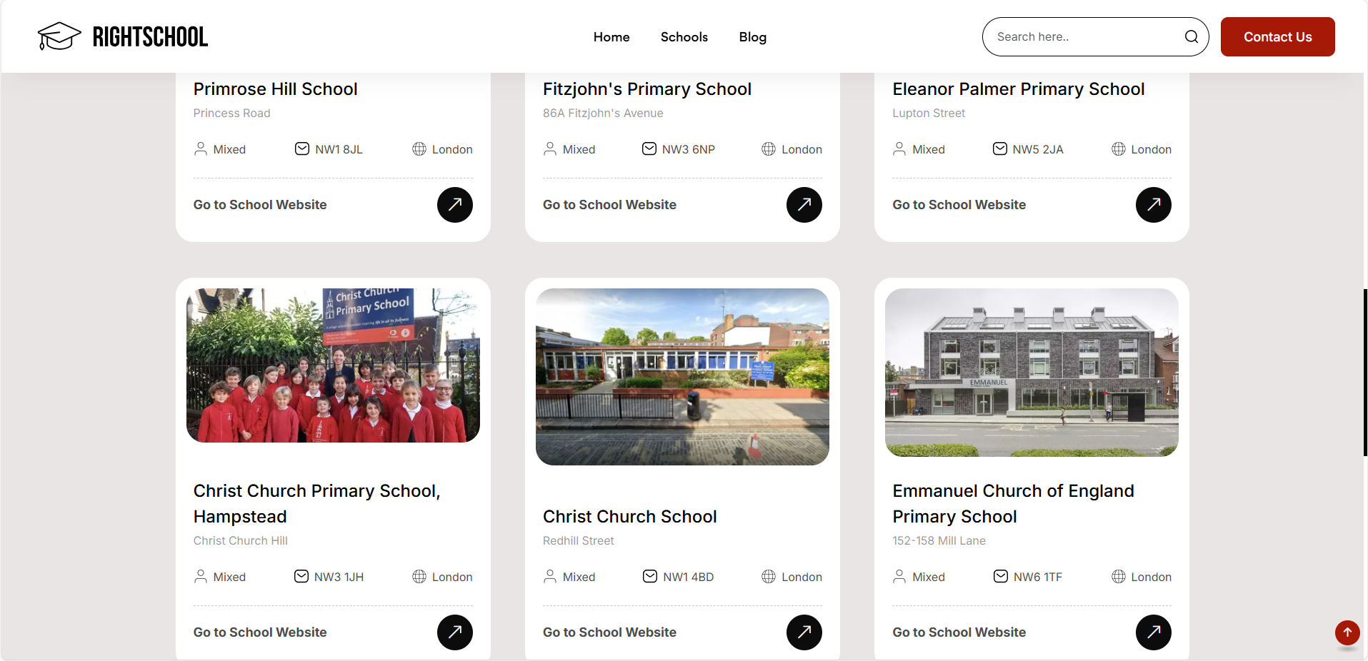 Screenshot 1 of Data Analytics Platform for School Selection